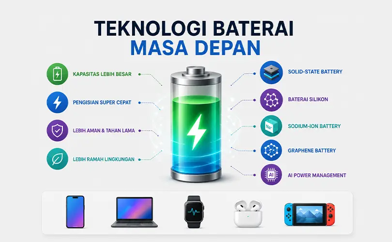 Teknologi Baterai Masa Depan untuk Gadget